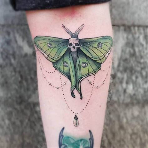 lunar moth tattoo|Luna Moth Tattoo Meaning, Designs, Placement, Pros and Cons